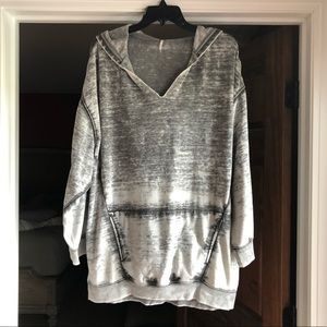 Free People burnout hoodie